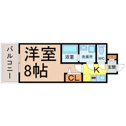 プレサンス栄モードの物件間取画像